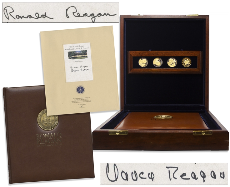 Ronald Reagan Scarce Signed Limited Edition of ''Ronald Reagan An American Hero'', Also Signed by Nancy Reagan -- One of Only 250 in the Exclusive Limited Edition